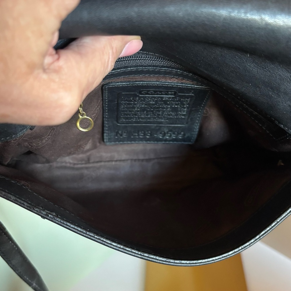 Coach Black Leather Crossbody Bag - Picture 4 of 6